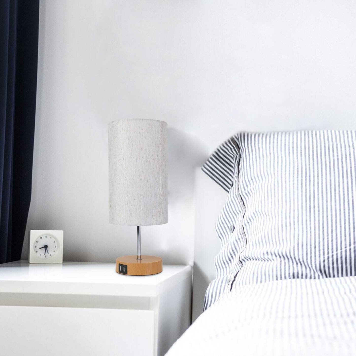 Touch Control Table Lamp 3-Way Dimmable Nightstand Beside Lamp